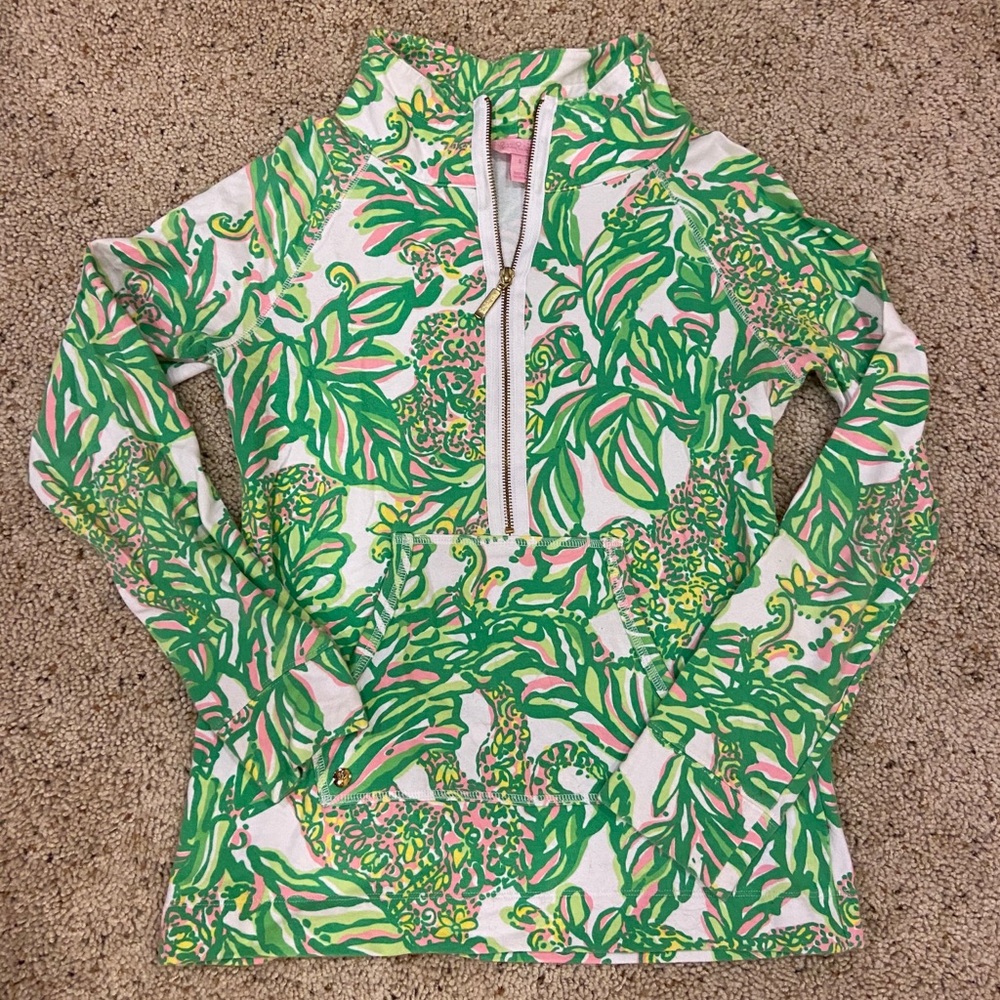 Lilly Pulitzer “seeing pink elephants” pullover